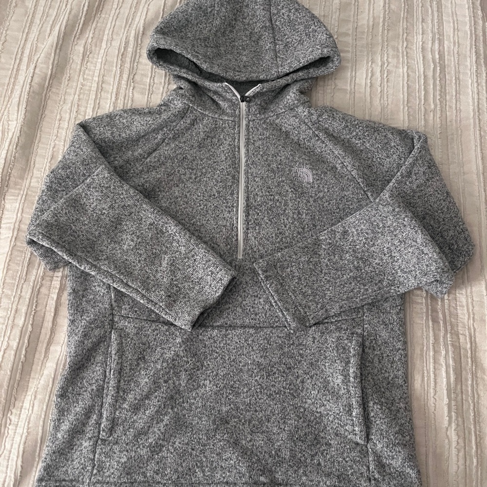 Women’s Heathered Gray Hooded Sweater